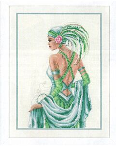 Borduurpakket Vrouw in het groen
