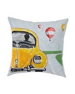Borduurpakket borduurkussen volkswagen Kever met telpatroon Permin 83-6116