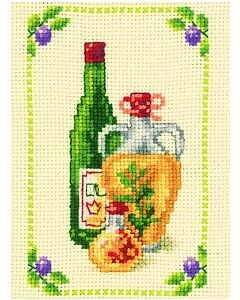 Wijnflessen met telpatroon