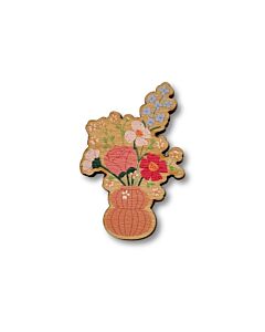 Crafty kit houten needle minder bloemen vaas