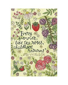 Bothy Threads borduurpakket zomer rozen XCC3 telpatroon