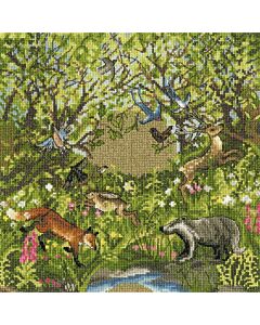 Bothy Threads borduurpakket het bos leven XDD14 telpatroon