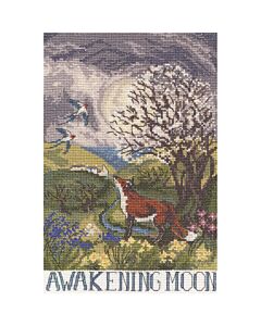 Bothy Threads borduurpakket huilen naar de maan XDD15 telpatroon