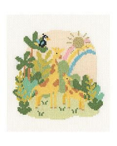 Bothy Threads borduurpakket swingende bloemen XBUF3 telpatroon