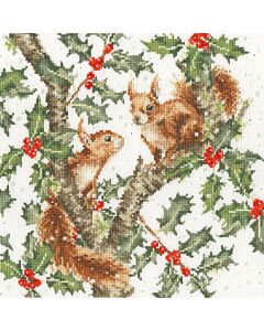 Bothy Threads borduurpakket vosjes onder de eikenboom XHD168 telpatroon