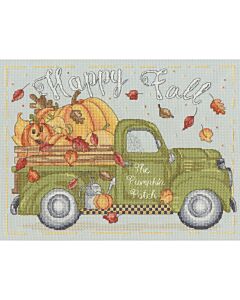 Bothy Threads borduurpakket het pompoen busje XKTB20 telpatroon