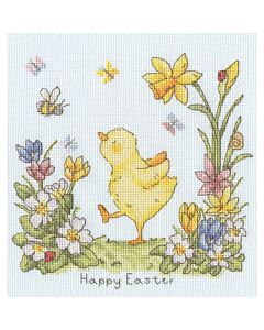 Bothy Threads borduurpakket klein kuikentje XNS2 telpatroon