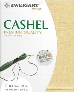 Zweigart linnen borduurstof kl.322 beige Cashel 28counts/11,2 draden per cm
