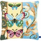 Borduurpakket kruissteekkussen Decoratieve vlinders van vervaco pn-0154716