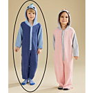 Phildar kinder onesie breien van Phil Baby doll & Phil Coton 3 (229, M26a) blauwe variant