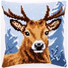  Borduurpakket  voorbedrukt kruissteekkussen  Hert  van vervaco pn-0156293