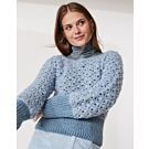 Lana Grossa dames trui haken van Mohair di Gio en Lucida (F70,M36)