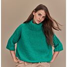 Lana Grossa dames trui met hoge kraag breien van Alpaca Air (LB17, M9)