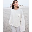 Lana Grossa dames vest met overslag breien van Alpaca Air (LB17,M16)