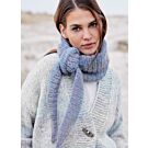 Lana Grossa driehoekige sjaal breien van Silkhair Print (LB17, M5)