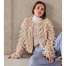 Lana Grossa vest met franjes breien van Brigitte No.2 en Cassata (F70,M30)