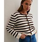 Phildar gestreept dames vest breien van Phil Extra (262,m14b)