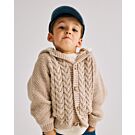 Phildar kinder kabelvest breien van Phil Douce en Merinos 6 (247,m1)