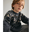 Phildar kinder trui met jacqaurd breien van Partner 3,5 (246, m13a)