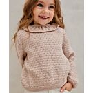 Phildar meiden trui met kraag breien van Phil Super Baby (263, m6)