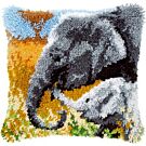  Knooppakket knoopkussen  olifant met jong vervaco pn-0147955