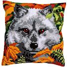 Vervaco borduurkussen wolf pn-0158066  Kruissteek borduren