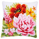 Vervaco borduurkussen kleurige bloemen pn-0184990 borduren