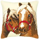 Vervaco borduurpakket borduurkussen paardenliefde pn-0008505 borduren