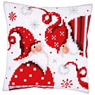 Vervaco kruissteek borduurkussen kerstkabouters borduren pn-0164610