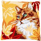 Vervaco kussen Kat met herfstbladeren  pn-0194222 borduren