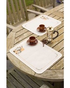 Borduurpakket placemats thee en koffie Vervaco pn-0147512