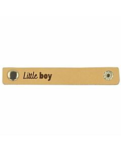 Durable leren label 'little girl'  2-stuks