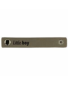 Durable leren label 'little girl'  2-stuks