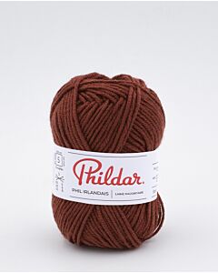 Phildar Phil Irlandais kl.Acajou is een winters basis garen van acryl met wol voor naalden 5.0mm