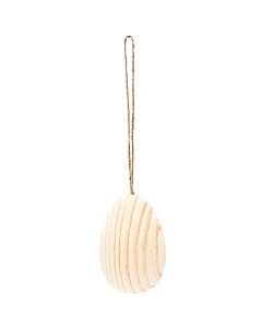 1 Houten ei om op te hangen Rico design  07730.01.03
