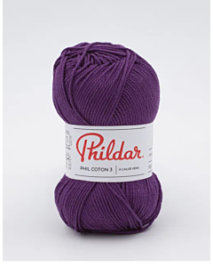 Phildar Phil Coton 3 katoen kl.aubergine