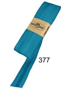 Oaki Doki biaisband kl.237 blauw 20mm gevouwen afmeting