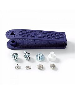 Prym vernietbare drukknopen Anorak mini  - 8mm zilver 10 stuks 