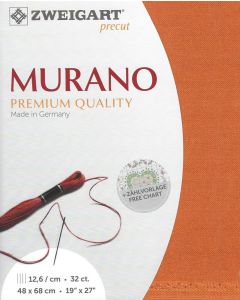 Borduurstof Murano 32counts/12.6 draadjes per cm kleur 4010 pompoen van Zweigart