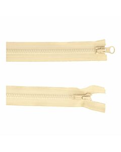 Dubbel deelbare rits 80cm kl.890 donkergroen met bloktand