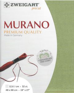 Borduurstof Murano 32counts/12.6 draadjes per cm kleur 6016 olijf van Zweigart