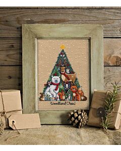 Dimensions borduurpakket Woodland Christmas Cheer 70-09603
