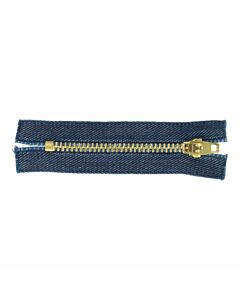 Opti jeans rits M40 kl.7010 10cm goud