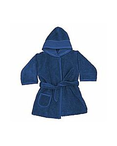 Rico Design baby badjas met aida rand op capuchon in donker blauw 740263.00