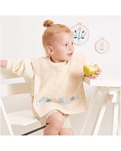 Rico Design baby slabbetje met aida rand om te borduren baby  natuur  740276.70