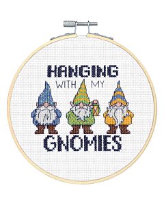 Borduurpakket Hanging with my gnomies  borduren van Dimensions 72-76290 incl. borduurring