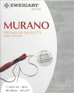 Borduurstof Murano 32counts/12.6 draadjes per cm kleur 5439 Vintage grijs van Zweigart