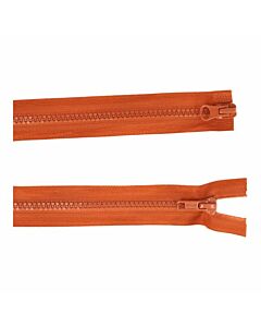 Dubbel deelbare rits 80cm kl.580 zwart met bloktand