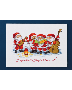 Permin borduurpakket Kerstmannen orkest 92-3209 telpatroon
