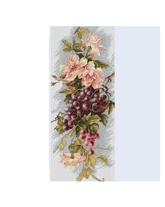 Composition with Grapes  bloemen met druiven borduurpakket
